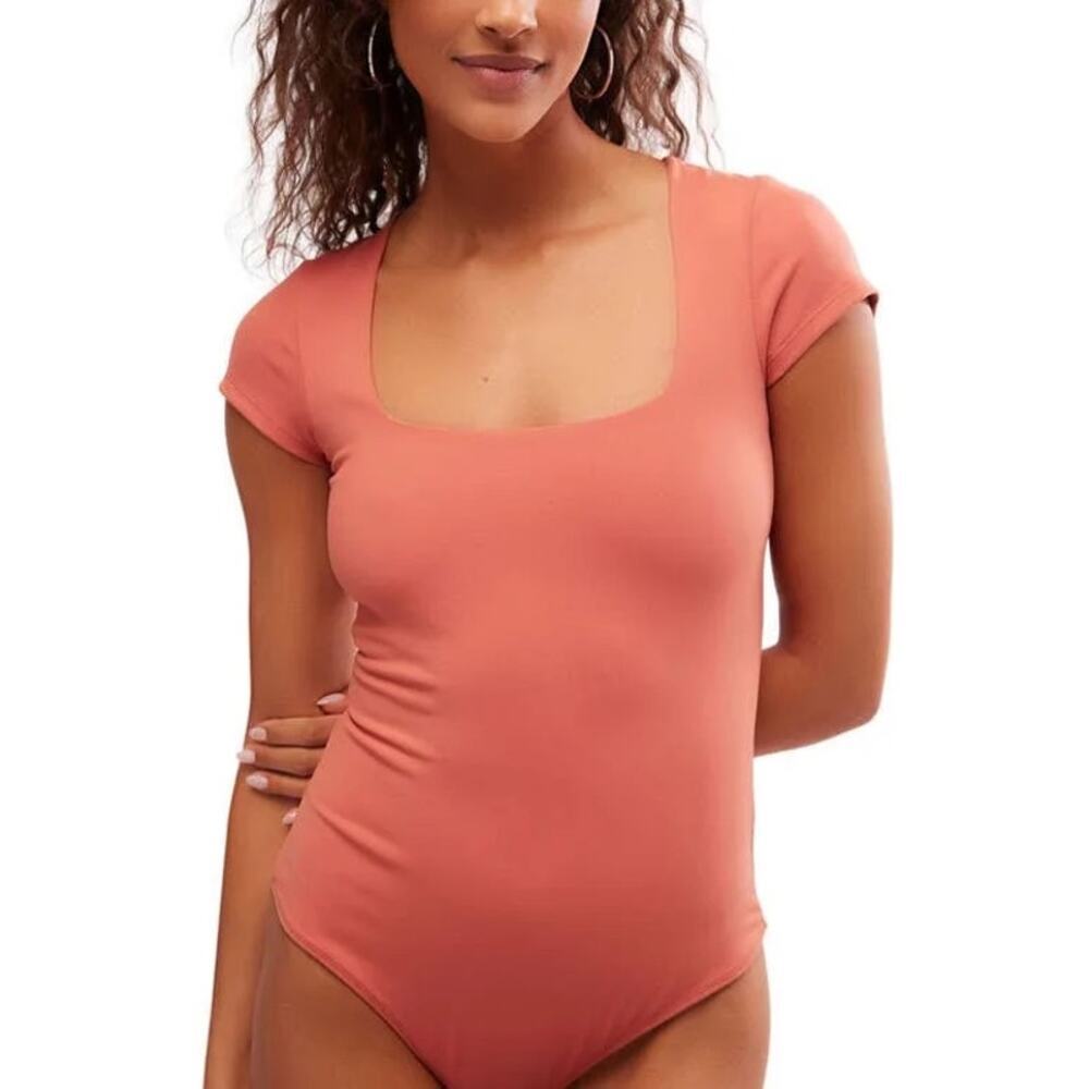 Intimately Free People Brown Mesh Lined Bodysuit M - Picture 4 of 10